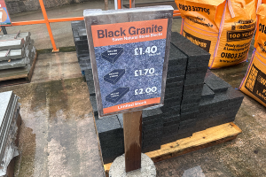Natural Black Granite Blocks